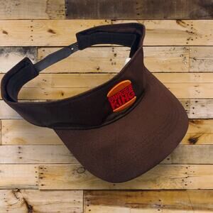 Burger King Official Crew Visor Hat One Size Brown Employee Uniform Fast Food